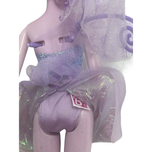 Barbie Fairytopia Sparkle Fairy Lavender Purple 2003 Mattel Doll W/ 1 Wing - Picture 11 of 16